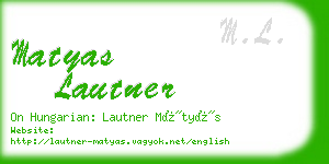 matyas lautner business card